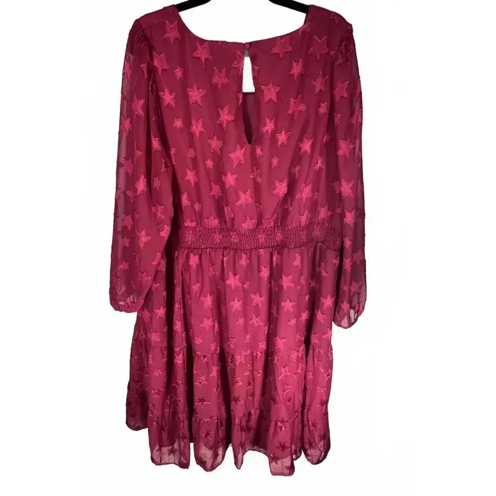Torrid Cherry Red Star Midi | Whimsical Celestial | Spring Fashion Week Trend - Picture 3 of 8